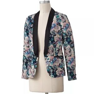 Floral print blazer